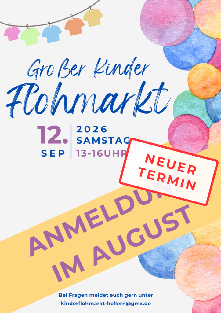 Save the Flohmarkt - A4 - Neuer Termin